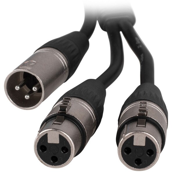 Main product image for Talent YXM2XF01 XLR Male to Dual XLR Female 1 ft. 240-9472